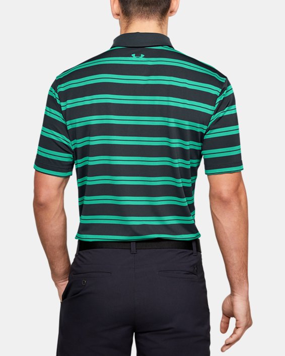 Men's UA Groove Stripe Polo, Gray, pdpMainDesktop image number 2